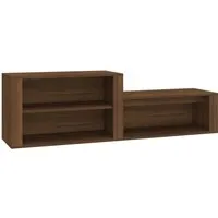 vidaXL Schuhschrank Braun Eichen-Optik 150x35x45 cm von vidaXL