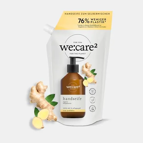 we:care² Handseife Nachfüllbeutel 500ml Ingwer/Bergamotte