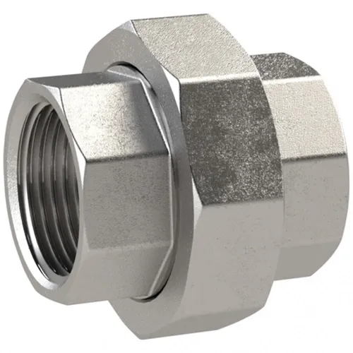 Riegler lösbarer Doppelgewindenippel, kon. dicht., Rp 2 IG, SW 85, ES 1.4408