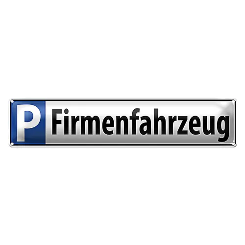 Blechschild Parken 46x10cm Parkplatzschild Firmenfahrzeug Dekoration