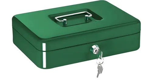 ALCO Tresor Alco Geldkassette Stahlblech 250x170xx75mm dunkelgrün