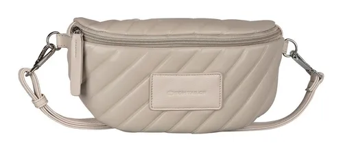 TOM TAILOR Umhängetasche Belt Bag grau - Gürteltasche aus 100% Polyurethan, mit abnehmbarem und verstellbarem Schulterriemen für individuellen Tragekomfort – ideal für den Alltag.