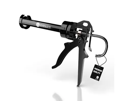 Beyer&Otto Kartuschenpistole Kartuschenpresse Metall Silikonpistole mit 25:1 Übersetzung