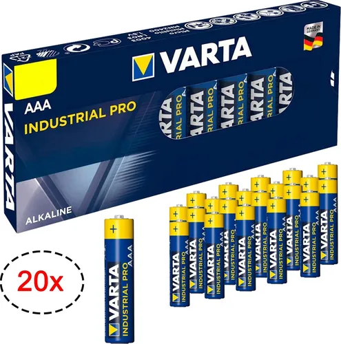20x VARTA Industrial PRO Micro AAA LR03 LR 03 1.5V Batterien Alkaline Batterie