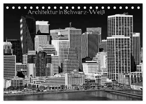 Ralf Kaiser | Architektur in Schwarz-Weiß (Tischkalender 2026 DIN A5 quer),...