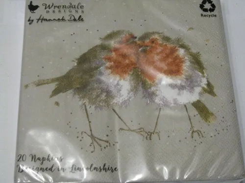 Servietten zwei süße Vögel, Wrendale Napkins 20