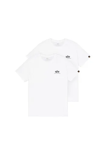 Alpha Industries Basic T-Shirt SL 2 Pack - 2er Pack Basic T-Shirts aus 100% Baumwolle, Regular Fit für optimalen Komfort und Bewegungsfreiheit. Ideal für jeden Anlass und jede Jahreszeit!
