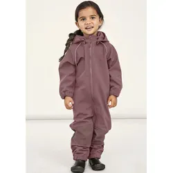 NAME IT Unisex Nmnalfa Softshell Suit Solid Fo Noos Jacke - Outdoor Softshelljacke für Jungen mit reflektierender Paspelierung, abnehmbarer Kapuze und elastischen Kanten für optimalen Windschutz.