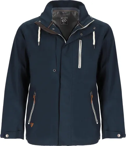 Dry Fashion Herren Funktionsjacke Rostock - Wasserdichte Outdoor-Jacke mit abnehmbarer Kapuze in Navy, Größe 3XL - Die Herren Funktionsjacke Rostock bietet zuverlässigen Wetterschutz bei Outdoor-Aktivitäten. Atmungsaktives Material und praktische Taschen sorgen für Komfort und Stauraum – ideal für Freizeit und Alltag.