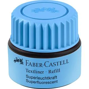 FABER-CASTELL 154951 - Textmarker Refill, blau, für Textliner 1543, 1546 und 1548, umweltfreundliche Tinte auf Wasserbasis und mehrfach nachfüllbar