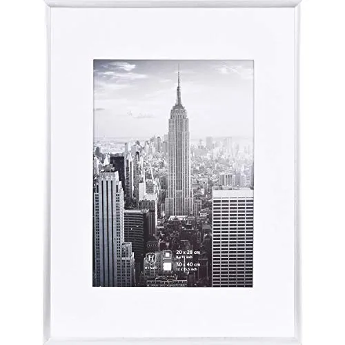 Henzo Bilderrahmen Manhattan - Aluminium - Bildformat 30x40 cm - Silber
