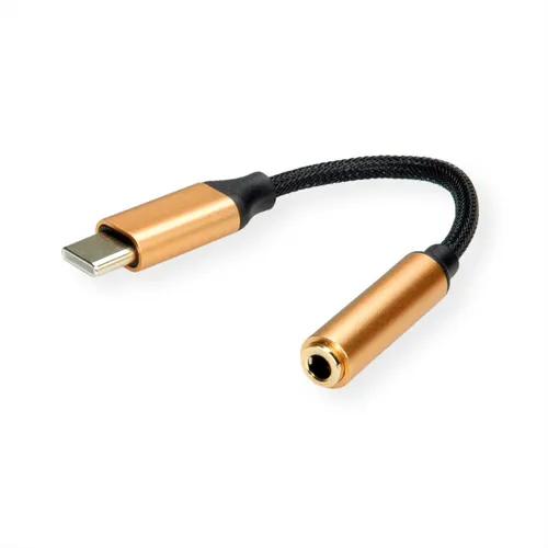 Adapter Gold USB Typ C - 3,5mm Audio, Stecker/Buchse, 0,13 m