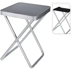2in1 Alu Klapptisch Campingtisch mit Hocker - Camping-Möbel: Faltbares 2in1 Set aus leichtem Aluminium, ideal für Outdoor-Aktivitäten und platzsparend für den Transport.
