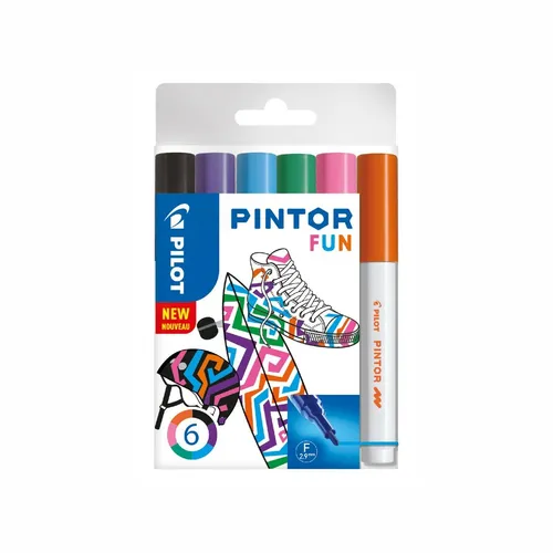 Pilot Pintor Kreativmarker F - 6er-Set Fun von PILOT