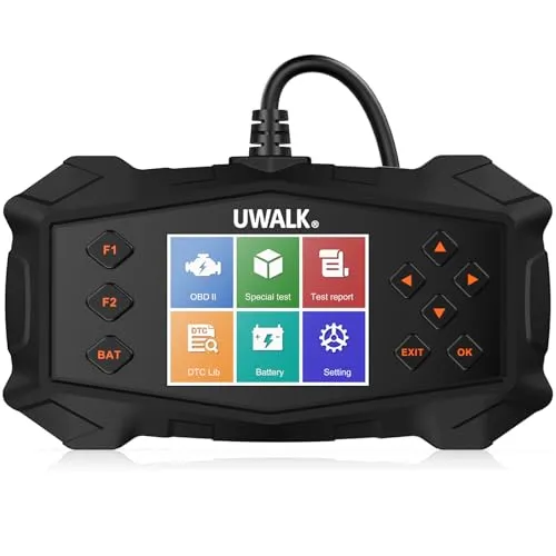 OBD2 Diagnosegerät OBD Auto Adapter - EOBD Scanner für alle Fahrzeuge - Vielseitiges OBD2 Diagnosegerät für umfassende Fahrzeugdiagnosen. Mit Funktionen wie Kohlenstoffablagerungserkennung und Echtzeitdatenanzeige. Plug & Play, keine Apps nötig. Kompatibel mit den meisten Fahrzeugen.