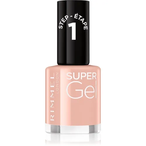 Rimmel Super Gel Gel-Lack für Fingernägel - keine UV/LED Lampe erforderlich Farbton 008 Girl Group Blush 12 ml