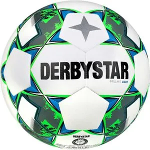 Derbystar Fußball Brillant DB Light 132036 - Trainingsball für Kinder - Trainingsball Größe 4, 350g, mit 100% Polyester-Oberfläche für minimale Wasseraufnahme und hohe Präzision. Ideal für den Nachwuchsfußball und alle Wetterbedingungen.