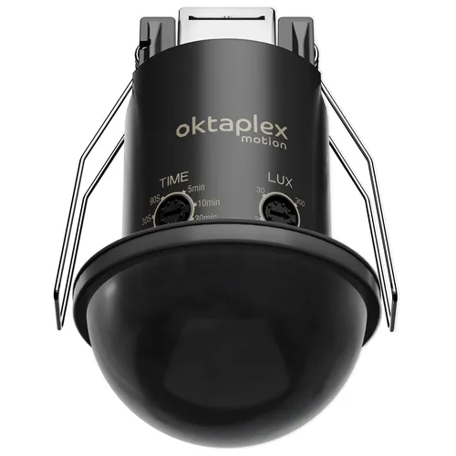 Bewegungsmelder 360° PIR-Sensor Unterputz IP54 Schwarz