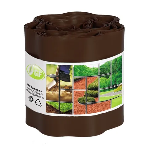 Rasenkante Beeteinfassung braun 9mx15cm Beetumrandung Rasenbegrenzung Mähkante