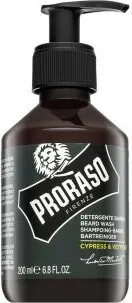 Proraso Cypress And Vetiver Beard Wash Shampoo 200 ml - Bartshampoo für alle Barttypen mit sanfter, schaumarmer Formel. Reinigt gründlich und spendet Feuchtigkeit, während der maskuline Duft von Zypresse und Vetiver für frisches Wohlbefinden sorgt.