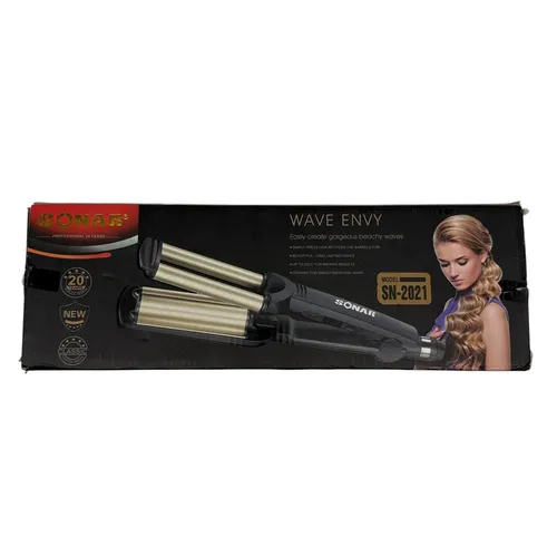 TEMPO DI SALDI Professionelle Lockenstab mit 3 Zweigen, Lockeneffekt, 200 °C