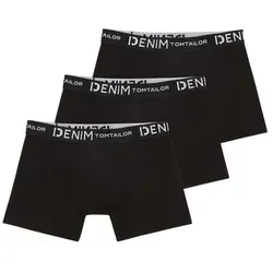 TOM TAILOR Denim Herren 1038850 Trunk Hipster Boxershorts im Triple-Pack - Retroshorts für Herren im praktischen 3er-Pack, aus weichem Stretch-Stoff für optimalen Tragekomfort und Slim Fit Passform.