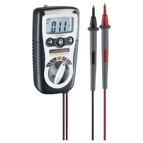 Laserliner Multimeter MultiMeter-Pocket - Multimeter für präzise Messungen, kompakt und ideal für unterwegs, perfekt für Elektriker und Hobbyisten.