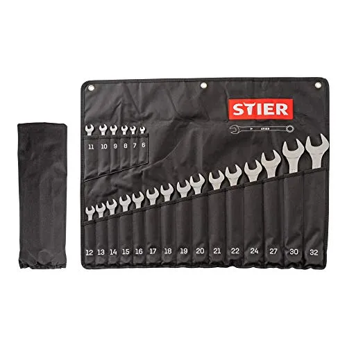 STIER Ringmaulschlüssel-Satz 21-teilig, SW 6-32 mm von STIER
