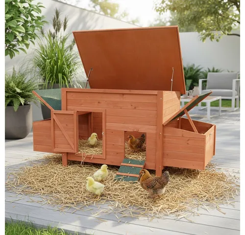 Mucola Hühnerstall XXL mit 2 Eiablagen