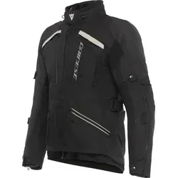 Dainese Gullfoss D-Dry Motorradjacke Schwarz/Beige Gr. 58 - Hochwertige Motorradjacke in Größe 58 mit atmungsaktiven, wasserdichten Eigenschaften. Perfekt für Tourenfahrer. Ausgestattet mit Protektoren für Schulter und Ellbogen sowie einem Verbindungsreißverschluss.