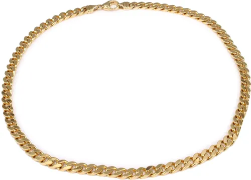 Panzerkette Panzer in Gold 585 6 mm Herrenkette 45cm Gelbgold massiv Unisex