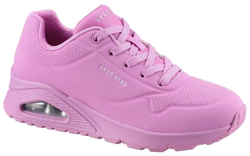 Skechers Uno - Stand On Air Damen Sneakers in Rosa (EU 37) - Sportliche Schnürschuhe mit Air Cooled Memory Foam Einlegesohle für ultimativen Komfort und Dämpfung, ideal für den Alltag und Freizeitaktivitäten.