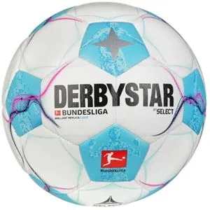 Derbystar Fußball Bundesliga Brillant Replica v24 - Größe 5 Trainingsball - Trainingsball für Kinder, offizielle Bundesliga-Replik mit Dual-Bonded-Technologie für minimale Wasseraufnahme und optimale Haltbarkeit.