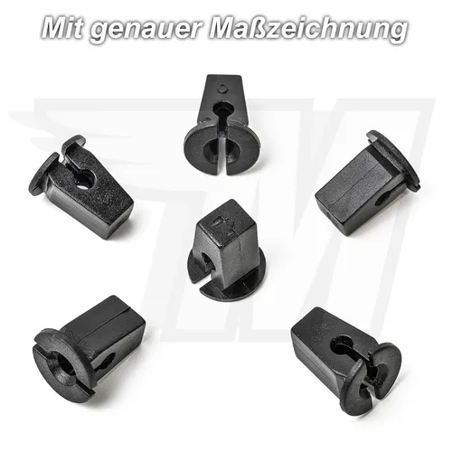 15x Karosserie Clip Tülle Spreiz Mutter für VW Audi Seat Skoda | 867809966