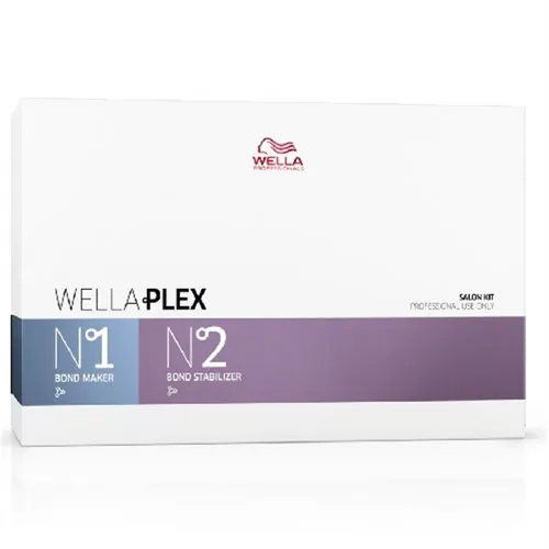 Wella Wellaplex Bond Builder Salon Kit - 1x No 1 + 2x No 2, 1500 ml - Shampoo Behandlungsset für geschädigtes Haar, stärkt die Haarstruktur und sorgt für gesunde, glänzende Locken. Ideal für Friseursalons und Homecare.
