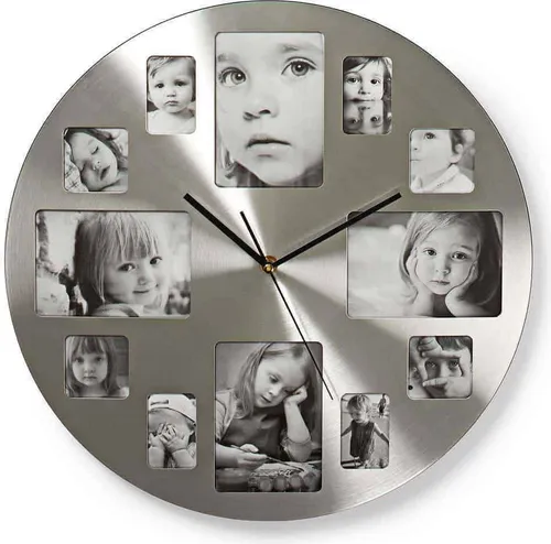 Produktbild Nedis WANDUHR   FOTO            40CM (CLWA003PH40       SI)