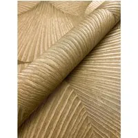 Newroom Vliestapete Gold - Glamour Muster für stilvolle Räume - Tapeten für Wohnzimmer, Schlafzimmer und Küche mit 3D Optik und Metallic Glanz, die Räume optisch aufwerten und individuelle Akzente setzen.