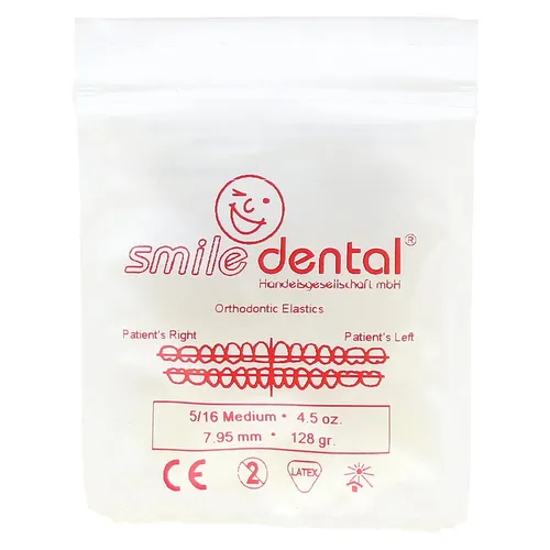 Bunte Zahnspangengummis 5/16 Med 7.95mm