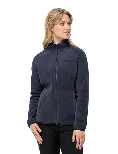 Jack Wolfskin Damen Moonrise Fz W Fleece Jacke XXL - Funktionsjacken, robuste und warme Fleecejacke aus recycelten Materialien, 3-in-1 kompatibel und bluesign-zertifiziert für umweltbewusste Outdoor-Enthusiasten.