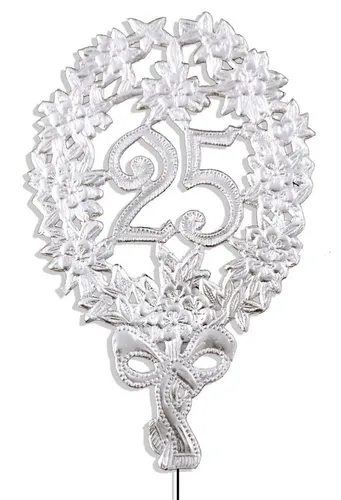 Kunze Deko-Buchstaben Jubiläumszahl 8 x 12 cm, mit Draht (10 Stück) [Ziffer 10-100]