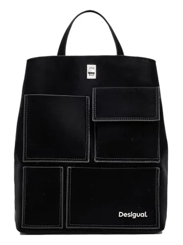 Desigual Women's Accessories PU Backpack Mini, Schwarz in schwarz von Desigual