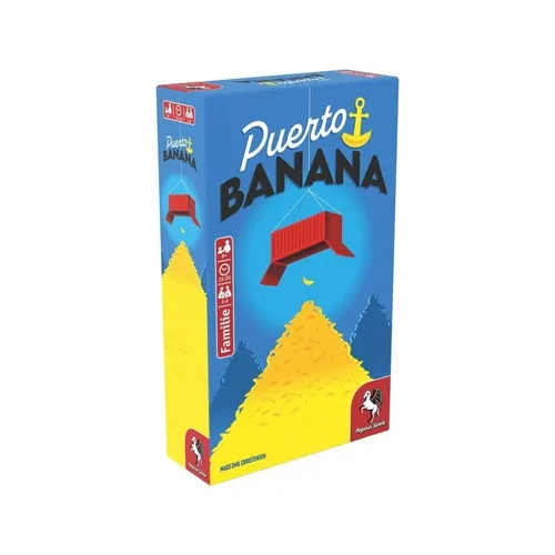 Pegasus Spiele Spiel Puerto Banana - Gesellschaftsspiel für 2-4 Spieler, ab 8 Jahren, fördert strategisches Denken und Spaß für die ganze Familie
