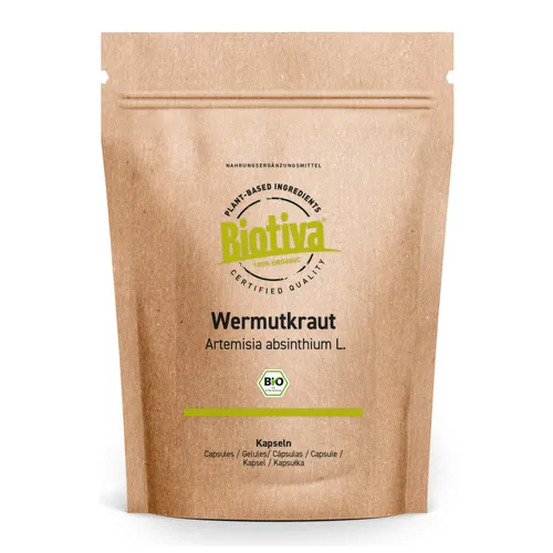 Wermutkraut Bio (180 Kapseln) Biotiva (165,44 EUR/kg)