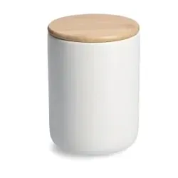 Zeller Vorratsdose mit Bambusdeckel, Steingut 19857 , 1200 ml