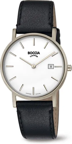 Boccia Herren Analog Quarz Uhr 404TT363702 - Elegante Armbanduhr für Herren mit Titangehäuse und Saphirglas, wasserdicht bis 5 bar. Ideal für jeden Anlass.