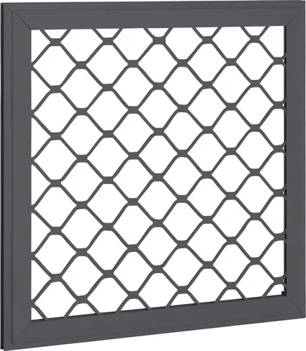 Globel Fenster-Set 1 62 x 62 cm anthrazit - Gartenhäuser, elegantes anthrazitfarbenes Design, ideal für eine moderne Optik und optimale Belüftung.