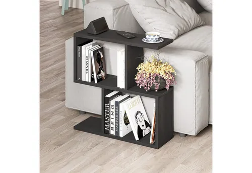Decortie Beistelltisch Dunkelgrau, Rechteckig, 60x59.4x19.6 cm