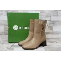 Remonte Komfort Stiefeletten Damen 31363137353934 Beige 40 EU - Wanderschuhe mit warmem Textilfutter und sportivem Look, ideal für kalte Wintertage. Robuste Laufsohle und praktischer Reißverschluss sorgen für perfekten Halt und Komfort.