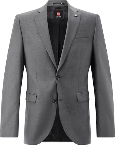 CG CLUB of GENTS Herren Sakko CG Caden SS Grau (Grau 81), 42