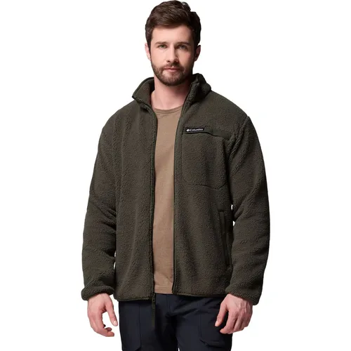 Columbia Herren Fleecejacke RUGGED RIDGE HIGH S - Funktionsjacke aus hochflorigem Sherpa-Fleece, bietet exzellente Wärmeisolierung und ein weiches Tragegefühl, ideal für Outdoor-Abenteuer und kühle Tage.